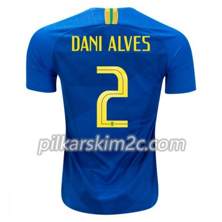 Koszulka Brazylia Dani Alves 2 Precz Mistrzostwa Świata 2018 - Koszulki Piłkarskie